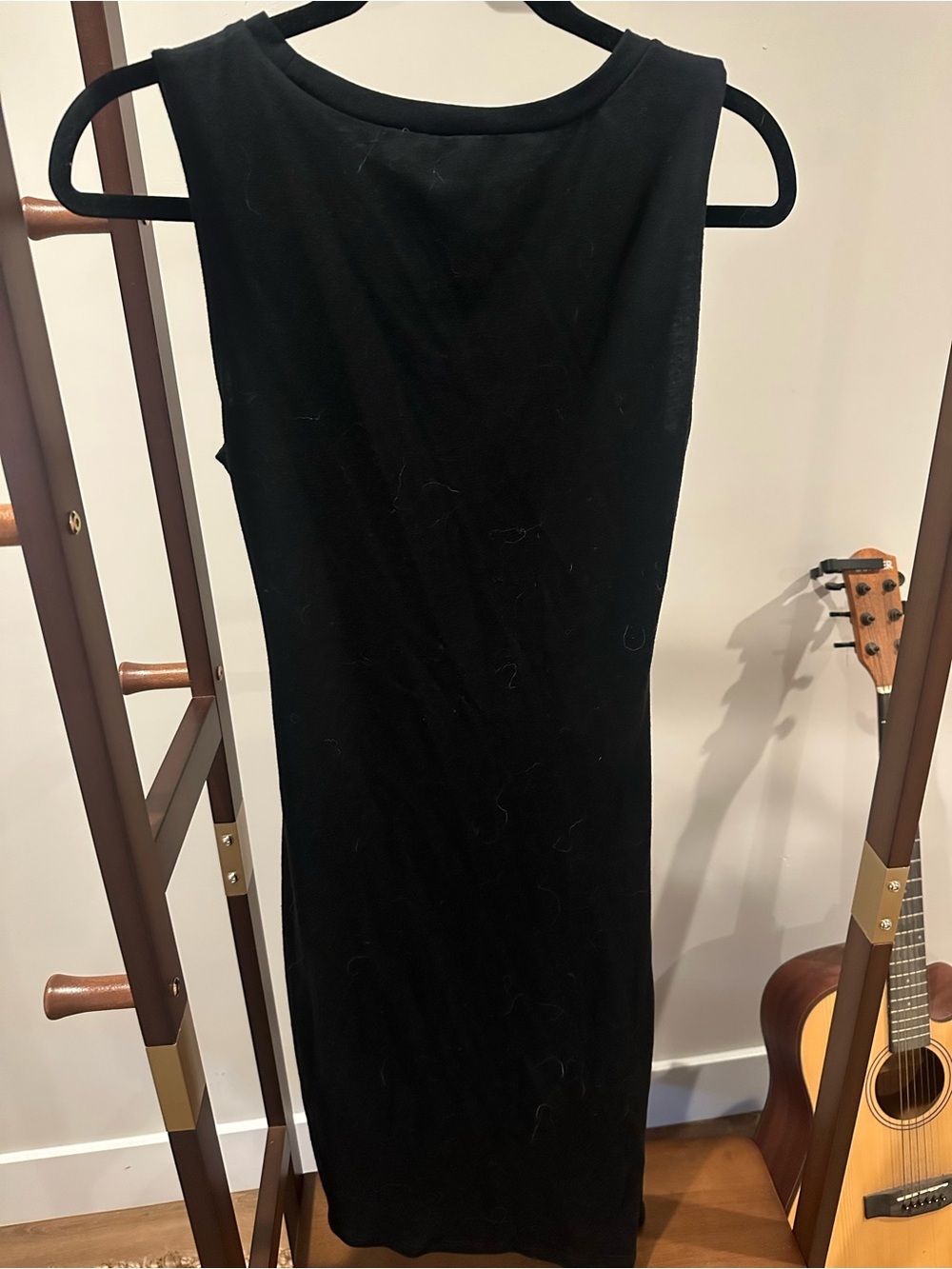 Chelsea28 Black Twist Front Sleeveless Midi Dress Size S - Picture 4 of 5